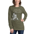 Lead By Example Haiku With Mountain Shrines on Unisex Long Sleeve T-Shirt