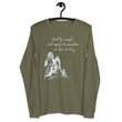 Lead By Example Haiku With Mountain Shrines on Unisex Long Sleeve T-Shirt