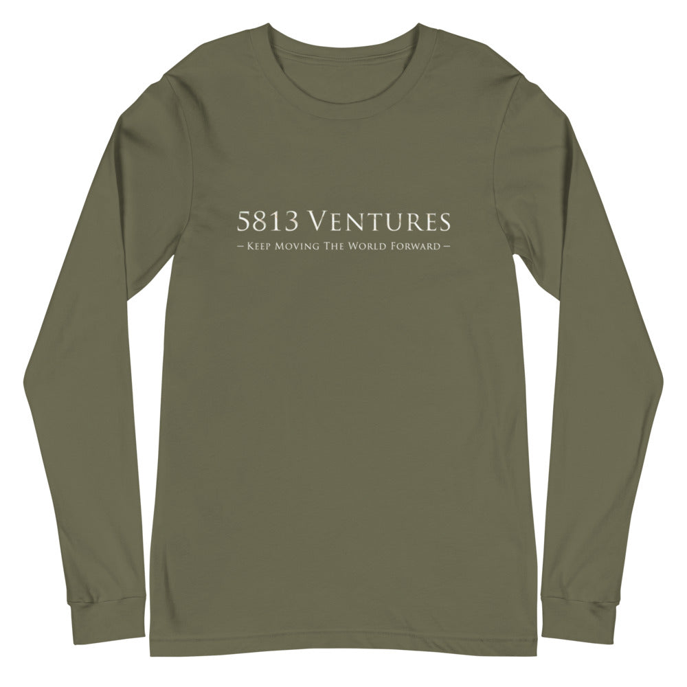 5813 Ventures Logo In Pearl on Unisex Long Sleeve T-Shirt