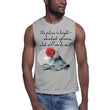 Future Is Bright Haiku With Mountain Sun on Men's Muscle Shirt