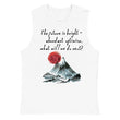 Future Is Bright Haiku With Mountain Sun on Men's Muscle Shirt