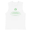 Binary Instructions To Keep Moving The World Forward With Vitruvian Earth In Green on Men's Muscle Shirt