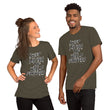 Charcoal Sketch Dreaming To Keep Moving The World Forward on Unisex Premium T-Shirt - M-L