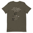 Walk With A Purpose Haiku With Dragonfly on Unisex Premium T-Shirt - 2XL-4XL