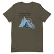 Dream Bigger Haiku With Mountains on Unisex Premium T-Shirt - XS-M