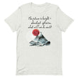 Future Is Bright Haiku With Mountain Sun on Unisex Premium T-Shirt - L-XL