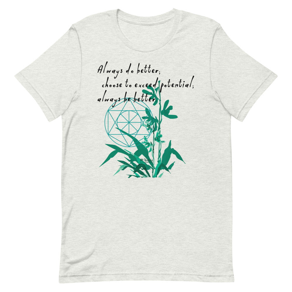 Always Better Haiku With Lilies on Unisex Premium T-Shirt - XS-M