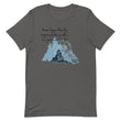 Dream Bigger Haiku With Mountains on Unisex Premium T-Shirt - L-XL