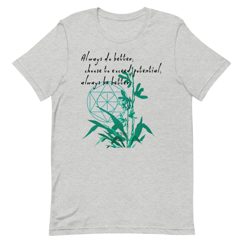 Always Better Haiku With Lilies on Unisex Premium T-Shirt - XS-M