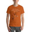 Walk With A Purpose Haiku With Dragonfly on Unisex Premium T-Shirt - 2XL-4XL