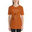 Walk With A Purpose Haiku With Dragonfly on Unisex Premium T-Shirt - 2XL-4XL