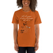 Walk With A Purpose Haiku With Dragonfly on Unisex Premium T-Shirt - 2XL-4XL