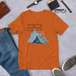 Dream Bigger Haiku With Mountains on Unisex Premium T-Shirt - XS-M