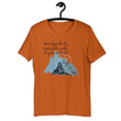 Dream Bigger Haiku With Mountains on Unisex Premium T-Shirt - XS-M