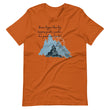 Dream Bigger Haiku With Mountains on Unisex Premium T-Shirt - XS-M