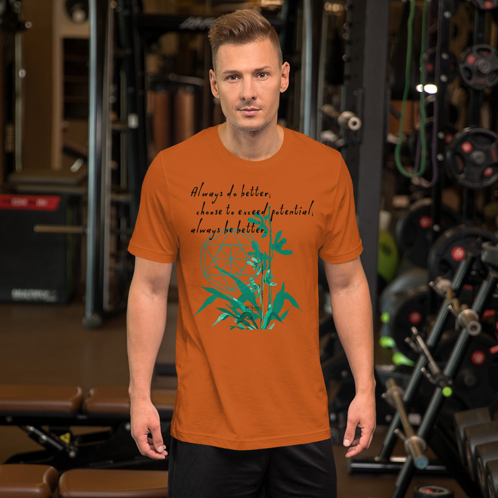 Always Better Haiku With Lilies on Unisex Premium T-Shirt - XS-M