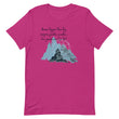 Dream Bigger Haiku With Mountains on Unisex Premium T-Shirt - L-XL