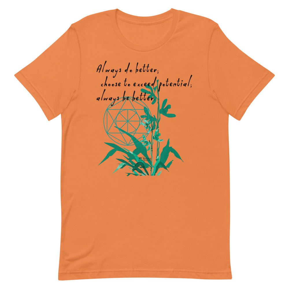 Always Better Haiku With Lilies on Unisex Premium T-Shirt - XS-M