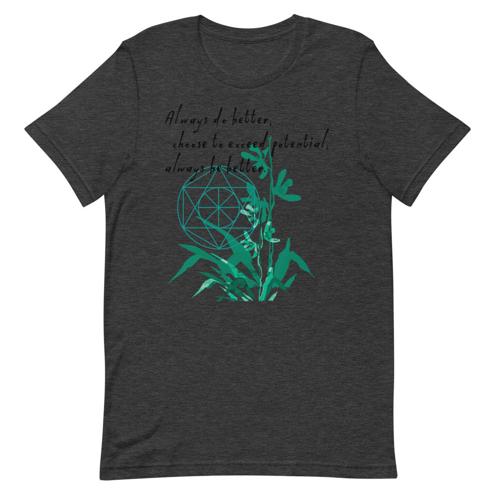 Always Better Haiku With Lilies on Unisex Premium T-Shirt - XS-M