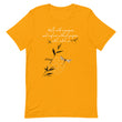 Walk With A Purpose Haiku With Dragonfly on Unisex Premium T-Shirt - 2XL-4XL