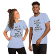 Charcoal Sketch Dreaming To Keep Moving The World Forward on Unisex Premium T-Shirt - M-L