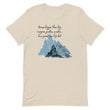 Dream Bigger Haiku With Mountains on Unisex Premium T-Shirt - XS-M