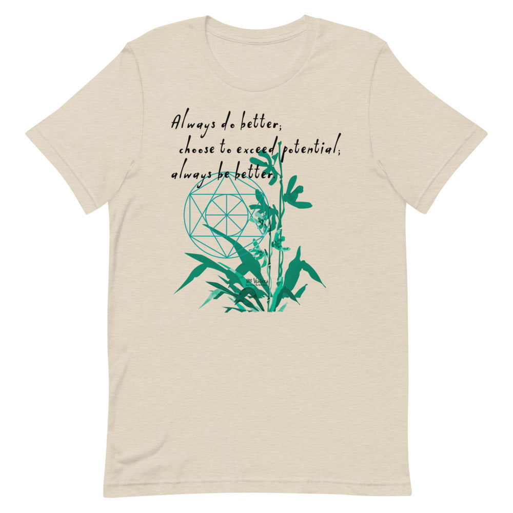 Always Better Haiku With Lilies on Unisex Premium T-Shirt - XS-M