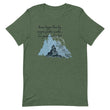 Dream Bigger Haiku With Mountains on Unisex Premium T-Shirt - XS-M