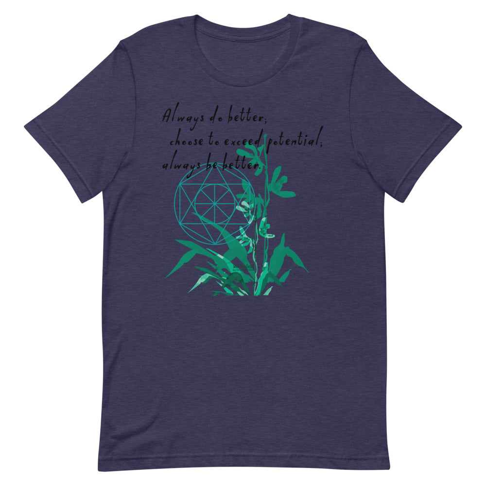 Always Better Haiku With Lilies on Unisex Premium T-Shirt - XS-M