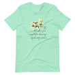 Sage Wisdom Haiku With Sparrow on Unisex Premium T-Shirt - XS-S