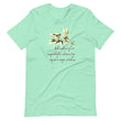 Sage Wisdom Haiku With Sparrow on Unisex Premium T-Shirt - M-L