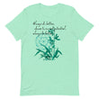 Always Better Haiku With Lilies on Unisex Premium T-Shirt - XS-M