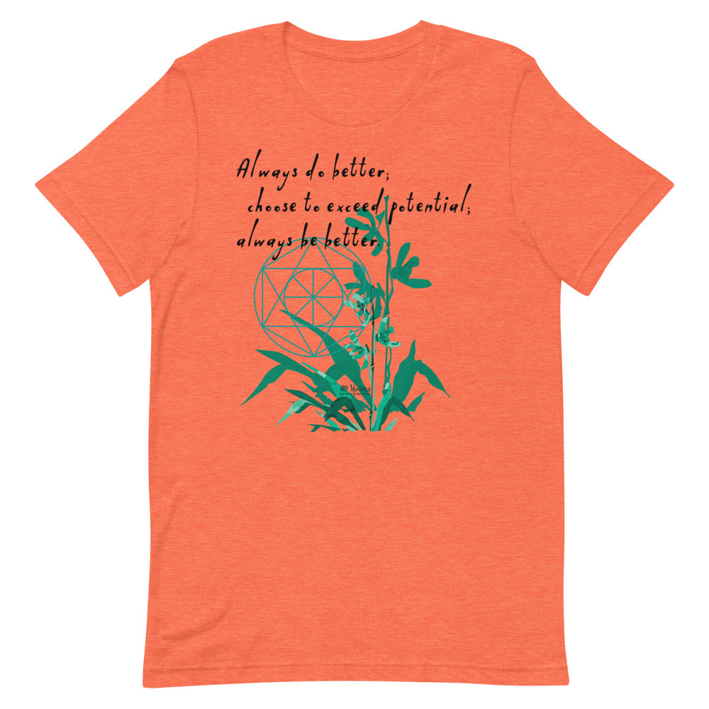 Always Better Haiku With Lilies on Unisex Premium T-Shirt - XS-M