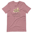 Sage Wisdom Haiku With Sparrow on Unisex Premium T-Shirt - M-L