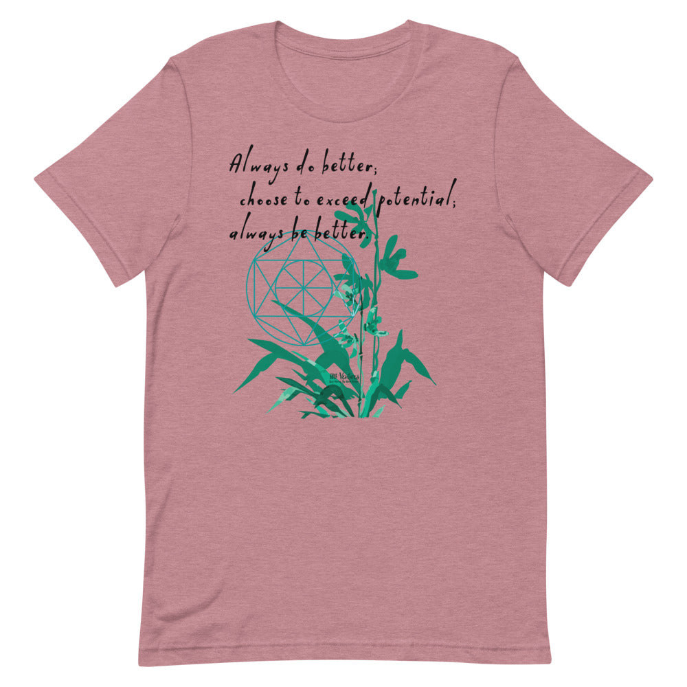 Always Better Haiku With Lilies on Unisex Premium T-Shirt - XS-M