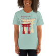 Descendants Need Ancestors Haiku With Pagoda on Unisex Premium T-Shirt - XL-2XL