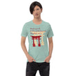 Descendants Need Ancestors Haiku With Pagoda on Unisex Premium T-Shirt - XL-2XL