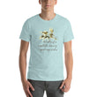 Sage Wisdom Haiku With Sparrow on Unisex Premium T-Shirt - XS-S