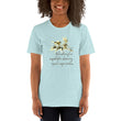 Sage Wisdom Haiku With Sparrow on Unisex Premium T-Shirt - XS-S