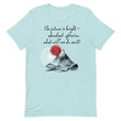 Future Is Bright Haiku With Mountain Sun on Unisex Premium T-Shirt - L-XL