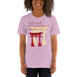 Descendants Need Ancestors Haiku With Pagoda on Unisex Premium T-Shirt - XS-S