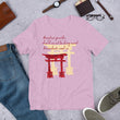 Descendants Need Ancestors Haiku With Pagoda on Unisex Premium T-Shirt - XS-S