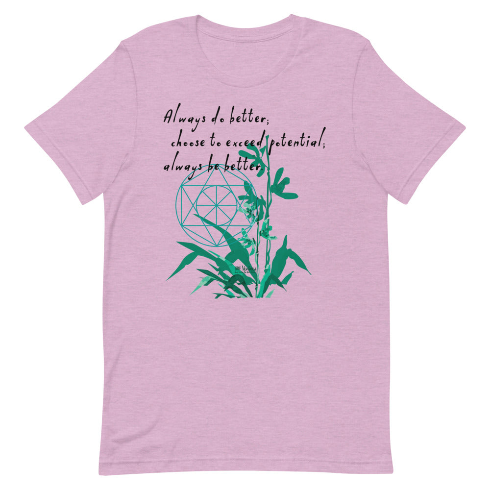 Always Better Haiku With Lilies on Unisex Premium T-Shirt - XS-M