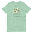 Sage Wisdom Haiku With Sparrow on Unisex Premium T-Shirt - M-L