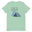 Dream Bigger Haiku With Mountains on Unisex Premium T-Shirt - XS-M