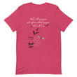 Walk With A Purpose Haiku With Dragonfly on Unisex Premium T-Shirt - 2XL-4XL