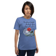 Future Is Bright Haiku With Mountain Sun on Unisex Premium T-Shirt - L-XL