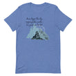 Dream Bigger Haiku With Mountains on Unisex Premium T-Shirt - L-XL