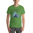 Dream Bigger Haiku With Mountains on Unisex Premium T-Shirt - L-XL