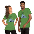 Dream Bigger Haiku With Mountains on Unisex Premium T-Shirt - L-XL